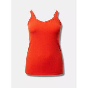 NWT Torrid Super Soft Orange Rib V-Neck Icon Cami Size 3 or 22/24 Plus